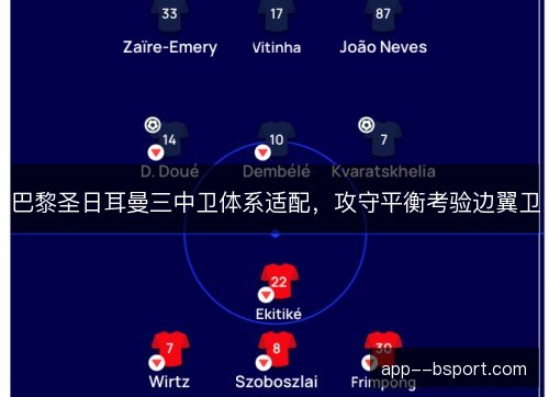 巴黎圣日耳曼三中卫体系适配，攻守平衡考验边翼卫